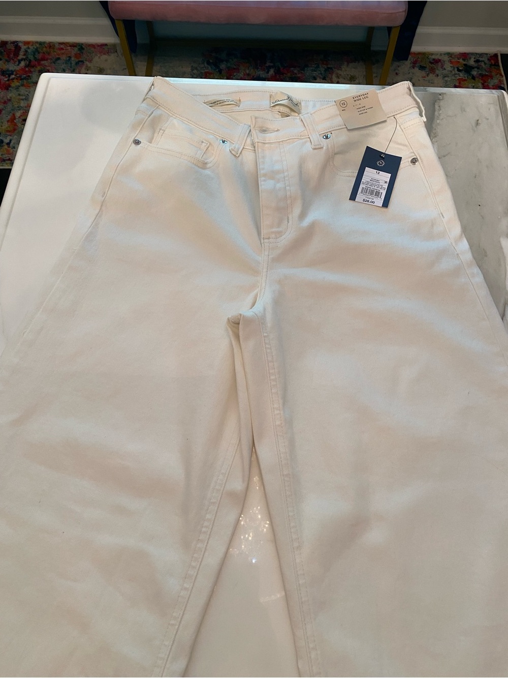 Universal Thread Wide Leg Pants in white